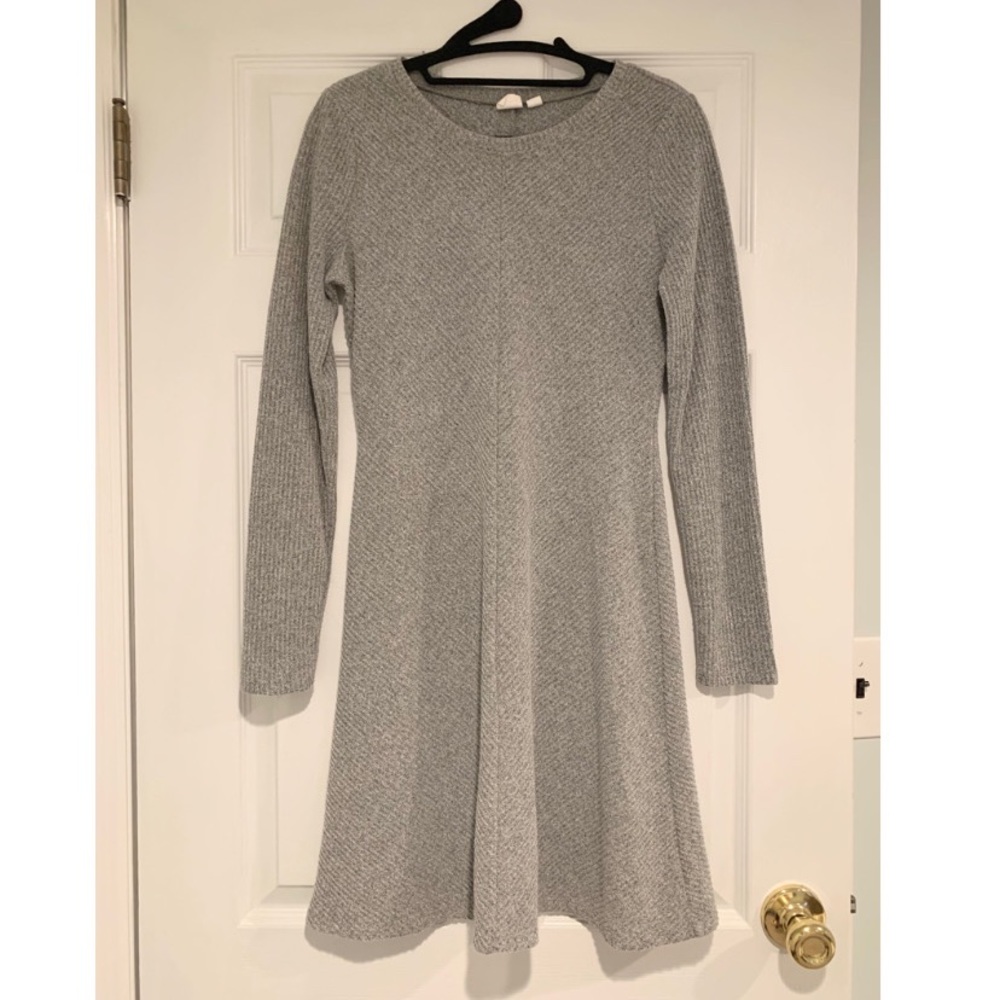 Gap Long Sleeve Sweater Dress - Gray